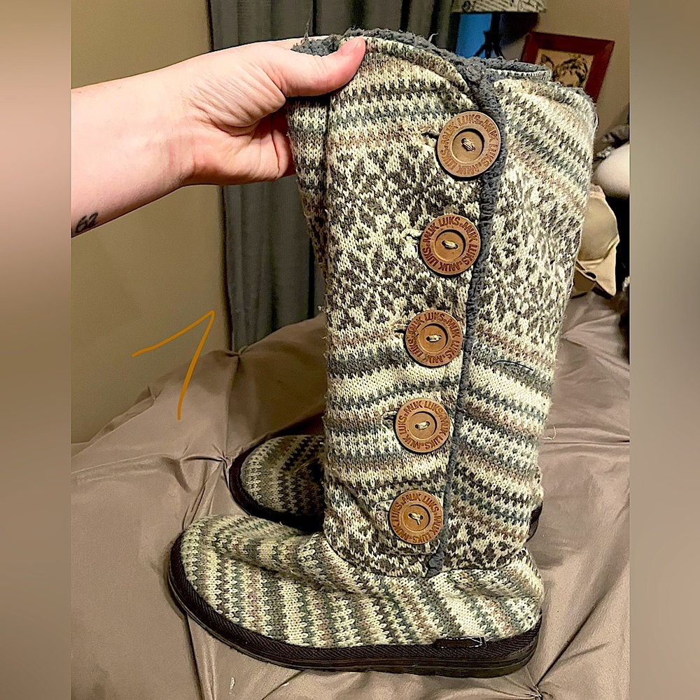 Grey Winter Boots